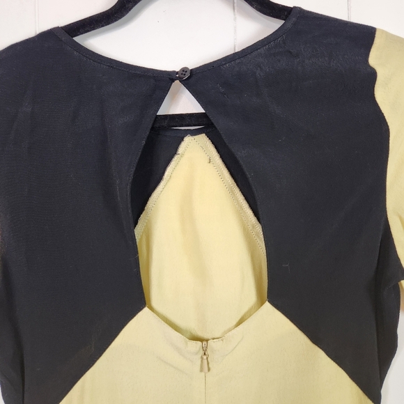 Something Else Cosmic Panel Dress Yellow Black New NWT Size 0 Mod Rockabilly - Picture 6 of 10